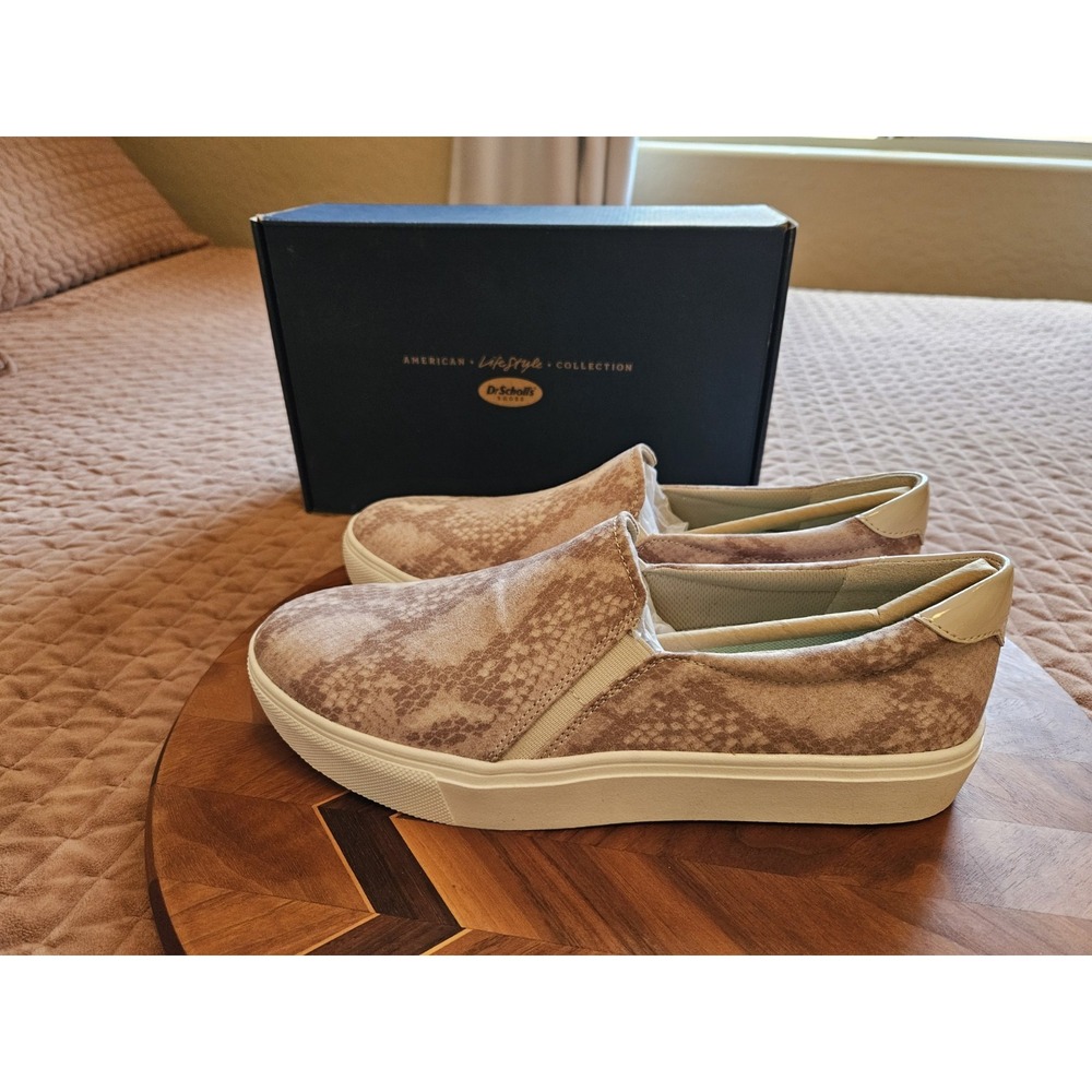 Dr. Scholl's Women's Nova, Sand Snake Print Slip-On Sneakers, Size 10M
